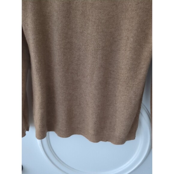 Charter Club Cashmere Luxury Camel Turtleneck Sweater Size Med - Picture 8 of 13